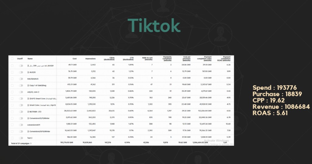 TikTok — seasonal + core sets